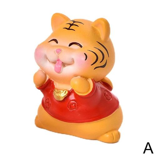 Mini Jardin Miniature Du Tigre Année 2022, Kawaii, Pot De Tigre, Accessoire Décoratif Artisanal, Décor Pour Année Enfant, Maison De Jusqu'À A0t3