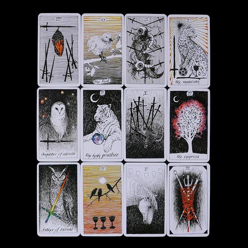 Jeu De Cartes De Tarot, Cavalier De Jeux De Cartes Oracle, 78 Pièces/Ensemble, Cartes De Tarot, Totem Mystérieux, Animal, Jeu De Société