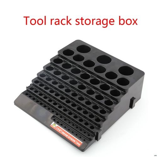 Boîte de rangement noire pour foret, boîte de rangement pour foret, fraise, support de finition, étui organisateur