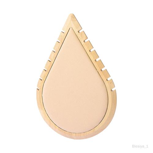 Pendentif En Forme De Goutte Collier Présentoir Stockage En Bois Porte-Bijoux Cintre Pour Magasins De Détail Comptoir Vitrine Montre Salle , S Beige