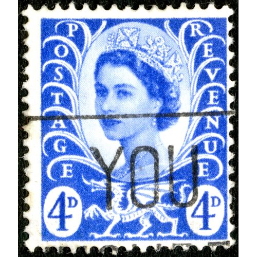 Timbre Oblitéré Angleterre, Postage Revenue 4d