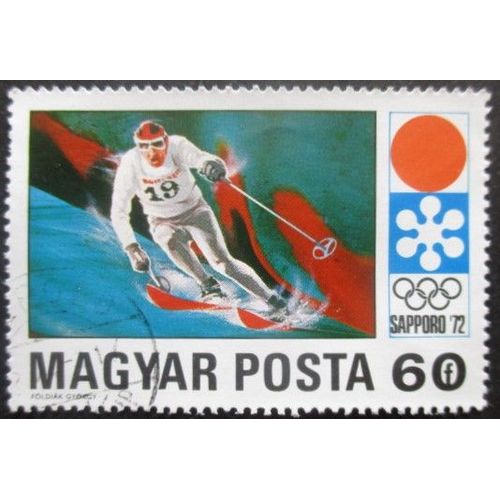 Hongrie N°2201 Jeux Olympiques D'hiver Sapporo 1972 Oblitéré