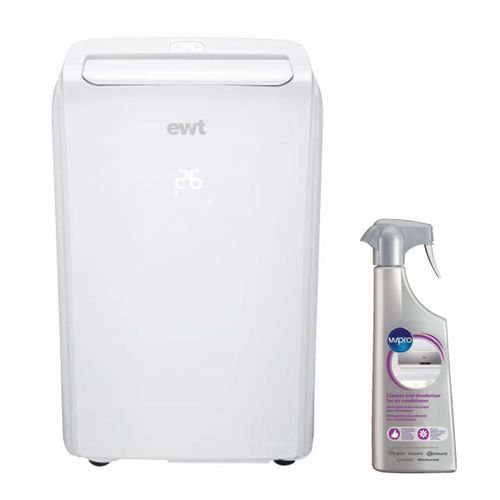 EWT Climatiseur mobile monobloc non réversible 2600W 9000BTU/h pour surface 25m2