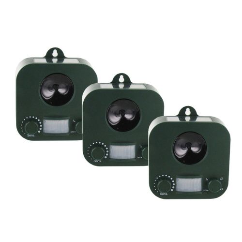 Pack 3x Garden Protector Wk0053 Repulsif Chien Chat Fouine