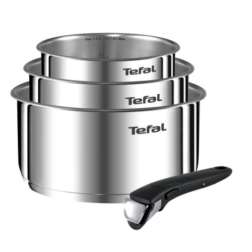 Batterie De Cuisine 4 Pièces Tefal Ingenio Emotion L9254s14 Inox