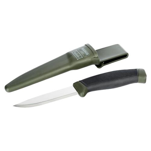 Couteau Laplander avec poignée bi-matière verte - BAHCO 2444-LAP
