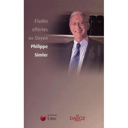 Etudes Offertes Au Doyen Philippe Simler