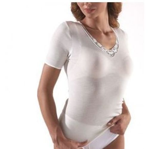 Tee-Shirt Chaud Laine Et Soie Jet