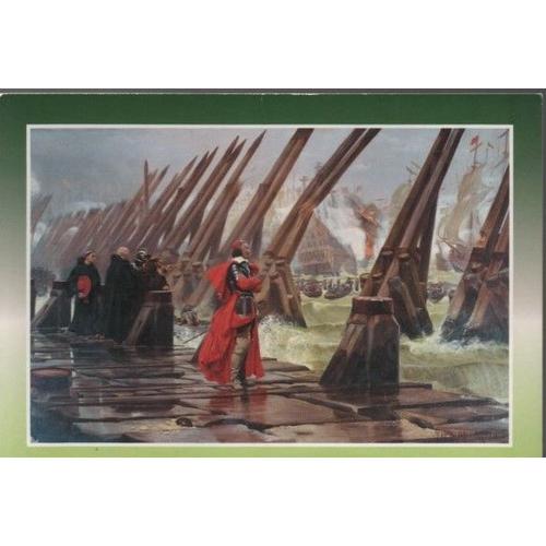 Carte ¨Pstale Theme Art Musee Peinture - N° 304 La Rochelle Richelieu Sur La Digue- Pendant Le Siege De La Rochelle 1627-1628 - Vu Par Henri Motte