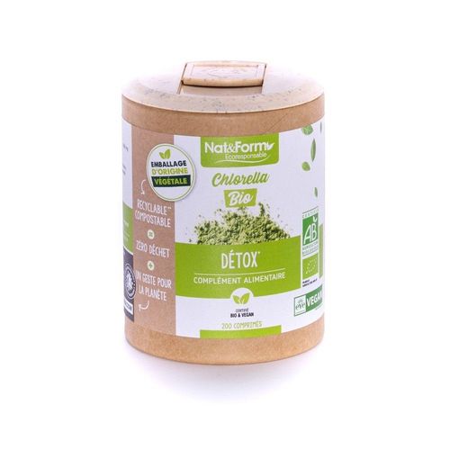 Complément Alimentaire Chlorella 200 Gélules Nat Et Form Bio 
