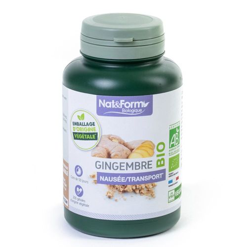 Gingembre 200 Gélules Nat Et Form Dluo Fin 03/2023 