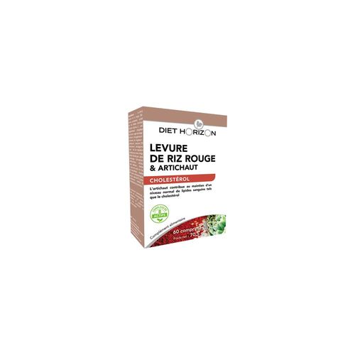 Levure De Riz Rouge Et Artichaut 60 Comprimés Diet Horizon 