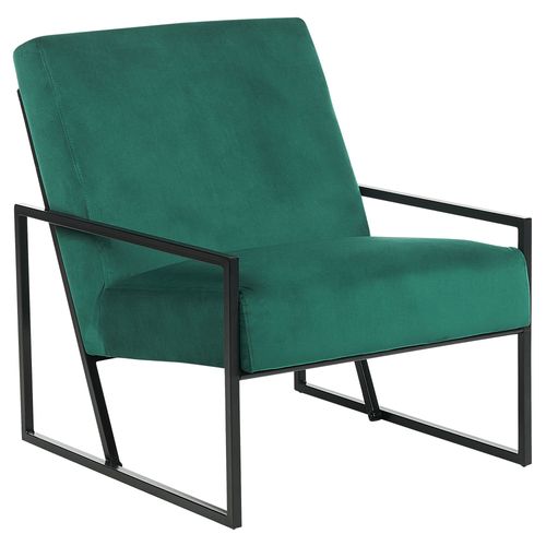 Fauteuil Velours Vert Émeraude Delary
