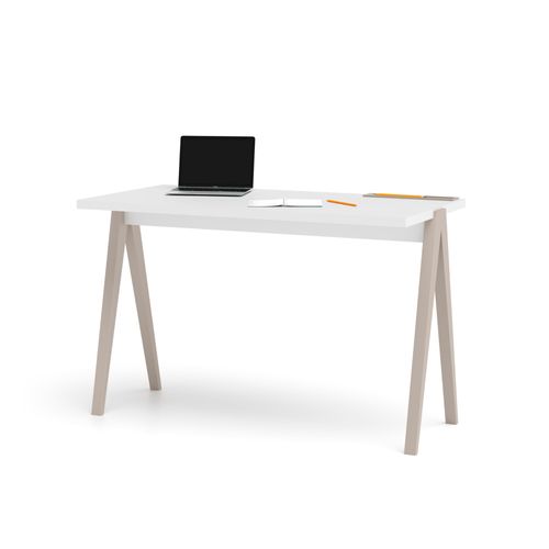 Bureau En Mélamine Et Hêtre Cérusée, Colmar Xl