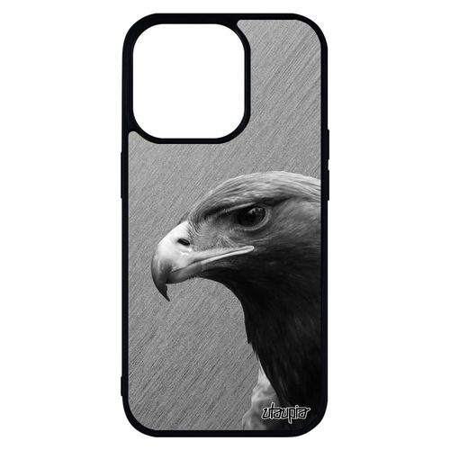 Coque Aigle Iphone 14 Pro Max Silicone Royal 256 Go Alu Rapace Etui Original Antichoc Animaux Oiseau Dessin Effet Mobile Gris