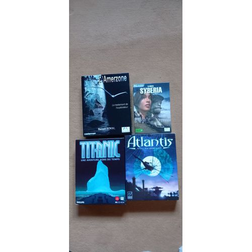 Lot De 4 Jeux Vidéos Pc