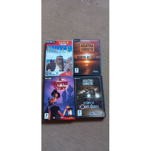 Lot De 4 Jeux Vidéo Pc