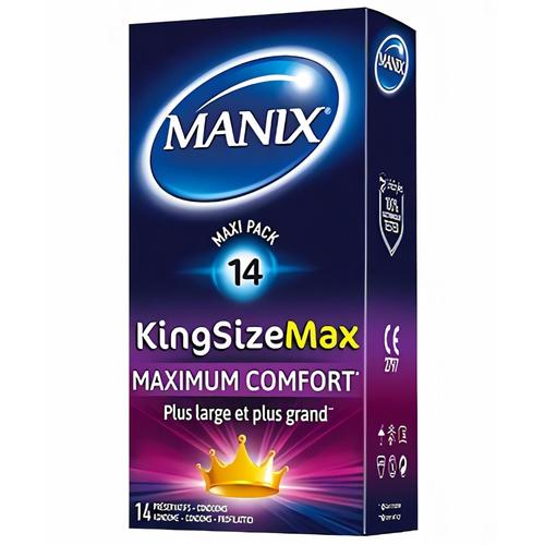Manix King Size Max - Boite 14 Préservatifs + 2 Gratuits