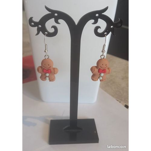 Boucles D'oreilles Ginger Bread Bonhomme Pain D'épices