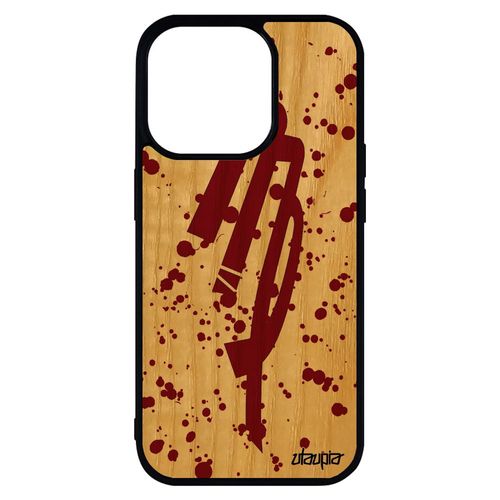Coque Iphone 14 Pro Max En Bois Silicone Signe Du Zodiaque Vierge Calligraphie Mobile Rouge Dessin Original 512 Go Housse Etui