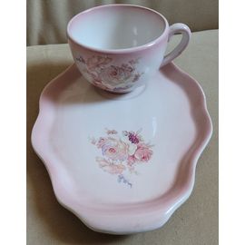 Rès Belle Saucière En Porcelaine Rose Alcobaca (Portugal)