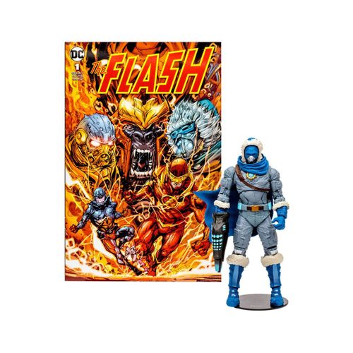 Dc Direct - Figurine Et Comic Book Page Punchers Captain Cold (The Flash Comic) 18 Cm