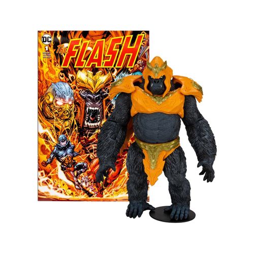 Dc Direct - Figurine Megafigs Et Comic Book Page Punchers Gorilla Grodd (The Flash Comic) 30 Cm