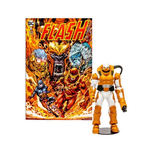 Dc Direct - Figurine Et Comic Book Page Punchers Heatwave (The Flash Comic) 18 Cm