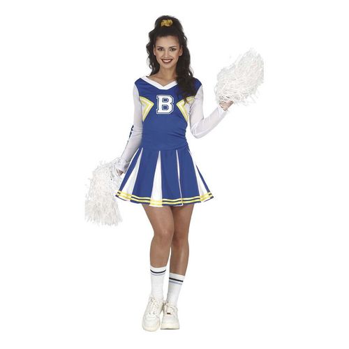 Déguisement Pom-Pom Girl Blue Team Femme