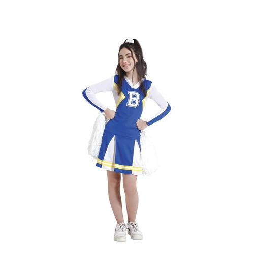 Déguisement De Pom-Pom Girl De L'équipe Bleue Pour Adolescents