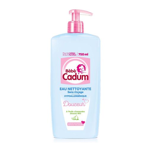 Eau Nettoyante Bébé Cadum Sans Rinçage Hypoallergénique 750ml 