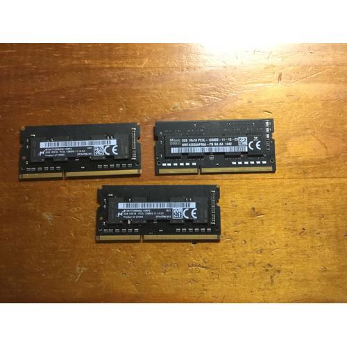 RAM SODIMM 6Go(3x2Go) PCL3 12800s