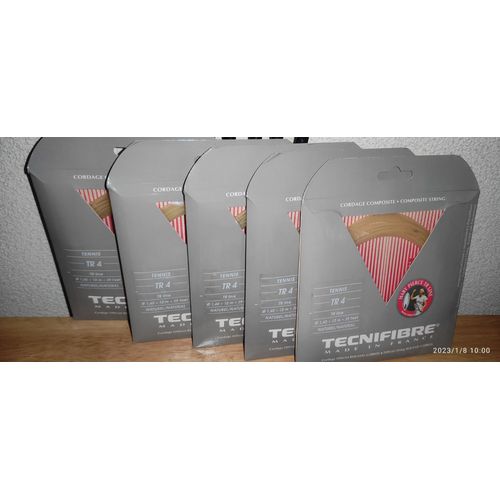 5 Garnitures Tecnifibre Tr4 Jauge 1.40