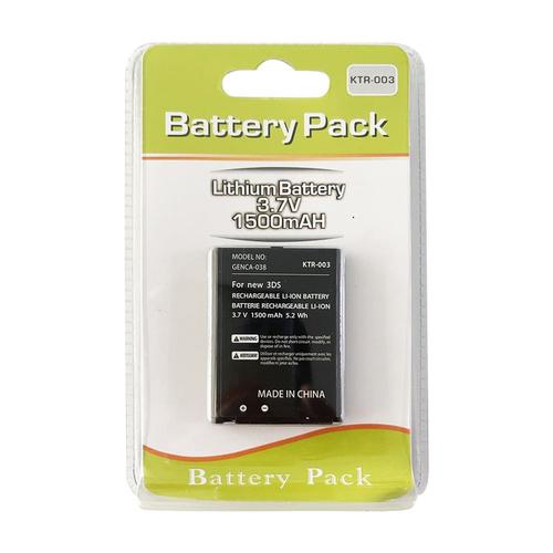 Batterie Pour Nintendo New 3ds - 1500 Mah - Ktr-003 - Genca-038 - Straße Game