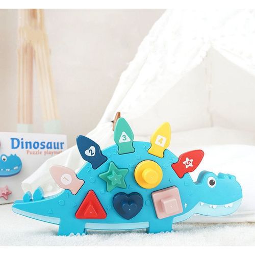 Jeux Educatif Enfant,Dinosaure Jeu Montessori Bebe Pour Apprendre À Trier Et À Empiler,Trieur De Formes 12 18 24 Mois Cadeau Jouet Enfant 1 2 3 An