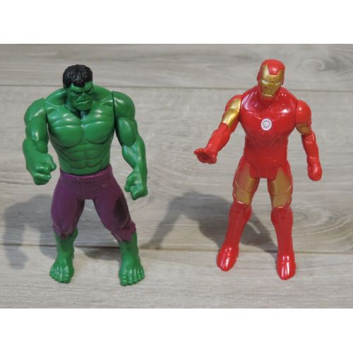 Figurines Marvel Avengers : Hulk Et Iron-Man