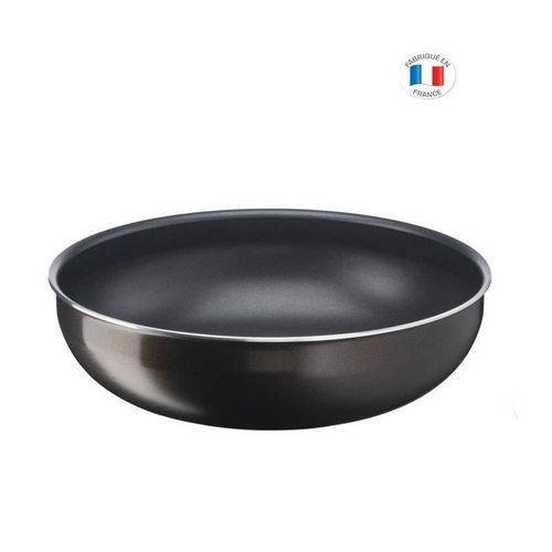 TEFAL L1507702 INGENIO EASY PLUS WOK 26 CM, POIGNÉE NON INCLUSE, ANTIADHÉSIF, FABRIQUÉ EN FRANCE, TOUS FEUX SAUF INDUCTION