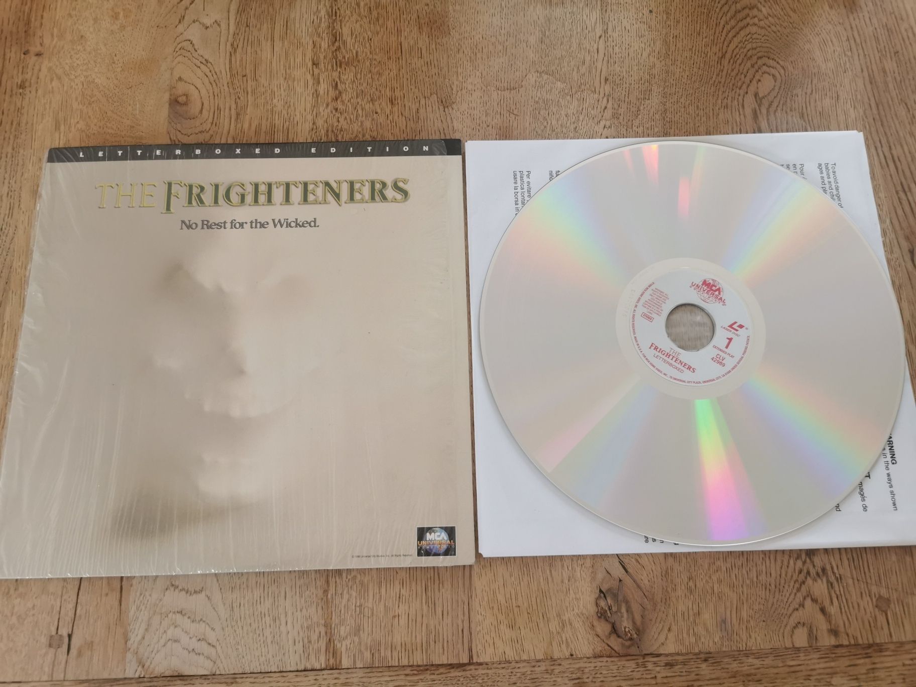 Laserdisc The Frighteners/Fantôme Contre Fantôme Peter Jackson