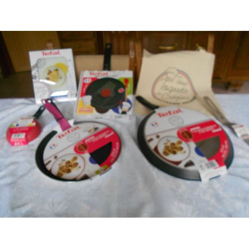 Lot Crêpières Tefal "Tous Toqués De Crêpes"