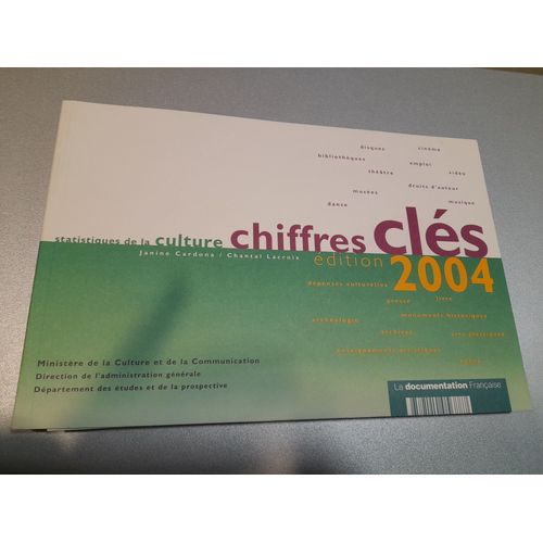 Statistiques De La Culture - Chiffres-Clés 2004