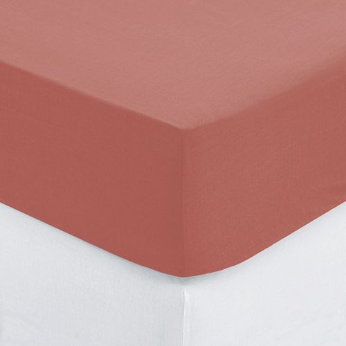 Drap Housse Bonnet 30 Cm 100% Coton Esther 160x200 Cm - Rose Blush