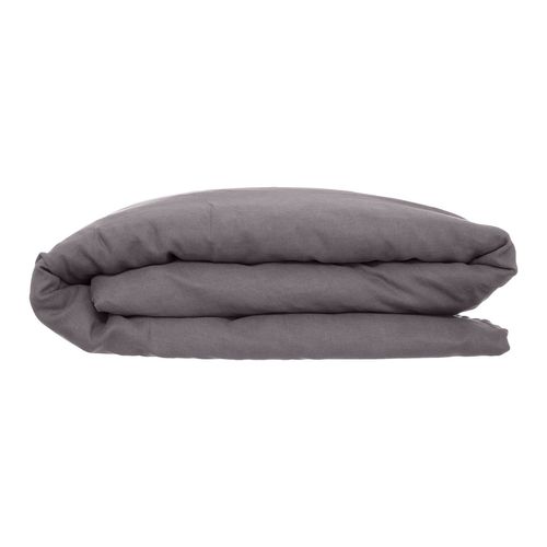Housse De Couette 2 Places En Lin 260x240 - Gris Ardoise