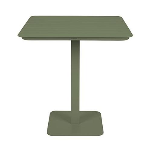 Table Bistrot De Jardin 71x71x75 Cm En Aluminium Vert - Vondel