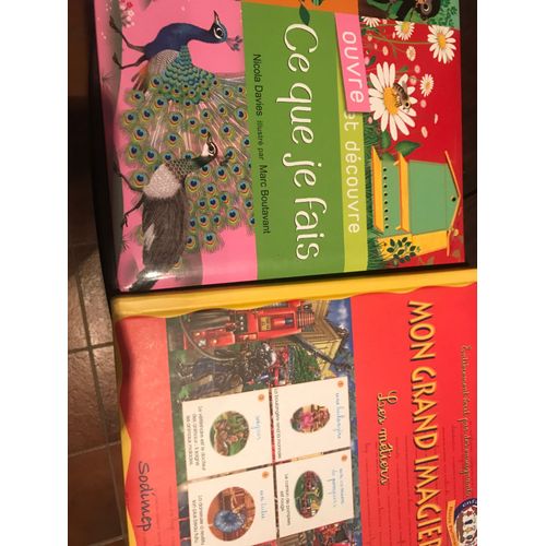 Ouvre Et Découvre Ce Que Je Fais ( Animaux) Seuil Jeunesse Davies & Boutavant - Mon Grand Imagier Les Métiers Entièrement Écrit Par Les Enseignants Sodimep , Partenaire Enfance Partage - 2 Livres