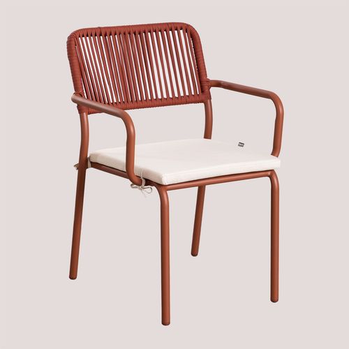 Pack De 6 Chaises De Salle À Manger Empilables Arhiza Rouge Tuile
