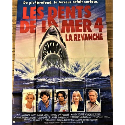 Les Dents De La Mer 4 La Revanche - De Joseph Sargent - Karen Young - Michael Caine - Affiche Originale Cinéma - 120 X 160 - 1987 -