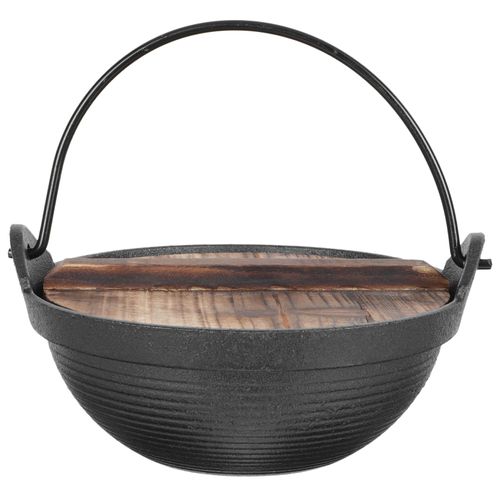 Marmite De Cuisson Japonaise Avec Couvercle,Cuisinière À Gaz,Cuisinière À Induction,Casserole Chaude - Type Black #M