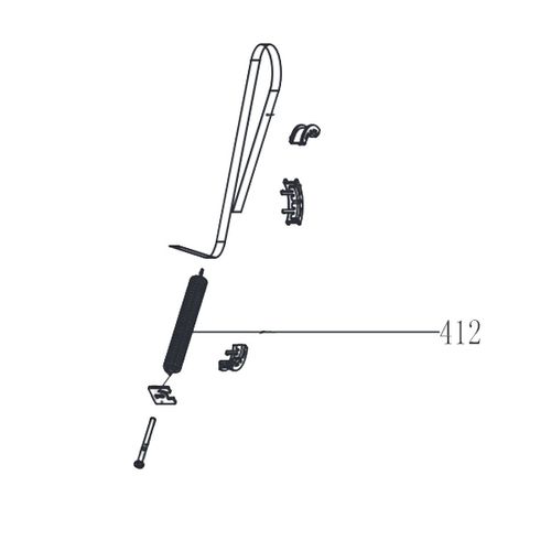Ressort de porte - Lave-vaisselle (AS0033422 BRANDT)