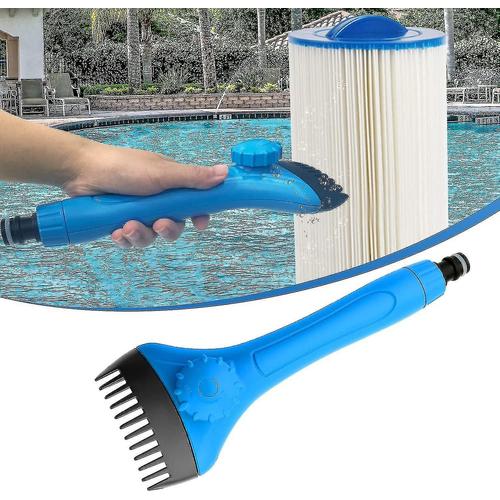 Brosse nettoyante à cartouche filtrante de piscine, nettoyage de piscine de spa Les débris et le filtre de saleté éliminent les feuilles, les débris et la saleté