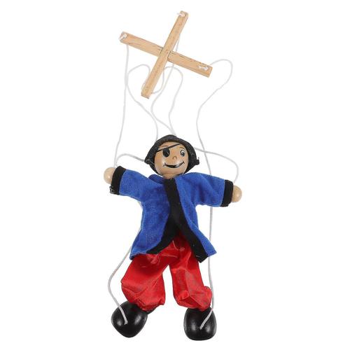 Pirate Marionette Marionnette Ficelle Bois Pirate String Marionette Marionnettes Spectacle Jouet Interactif Pirate Jouet